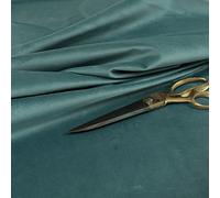 Redbrick Mill Fabrics Designer Soft Plush Plain Glossy Velvet Modern Upholstery Curtain Furnishing Fabrics, Light Blue Ocean (10cm x 8cm Sample)