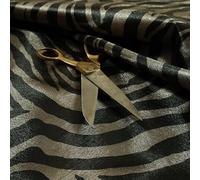 Redbrick Mill Fabrics Faux Leather Vinyl Animal Zebra Theme Black Violet Colour Upholstery Fabric (10cm x 8cm Sample)