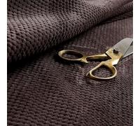 Redbrick Mill Fabrics Fire Treated Safe Soft Textured Dotted Jumbo Cord Pattern Corduroy Upholstery Fabric by The Metre, Chocolate Brown, Certified to BS5852 Standards (Per Metre)