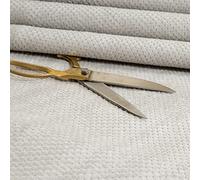 Redbrick Mill Fabrics Fire Treated Safe Soft Textured Dotted Jumbo Cord Pattern Corduroy Upholstery Fabric by The Metre, Silver, Certified to BS5852 Standards (Per Metre)