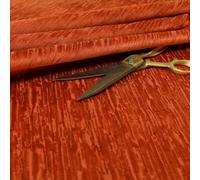 Redbrick Mill Fabrics Flame Retardant Quality Soft Textured Orange Velvet Velour Upholstery Curtains Furnishing Fabric by The Metre, 135cm Width (Per Metre)