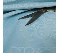 Redbrick Mill Fabrics Furnishing Soft Velvet Embossed Damask Quality Pattern Upholstery Fabric Upholstery, Sky Blue for Sofas Curtains by The Metre (Per Metre)