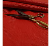 Redbrick Mill Fabrics Mini Quilted Textured Plain Durable Leather in Red Vinyl Upholstery Fabric (Per Metre)