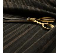 Redbrick Mill Fabrics Modern Pattern Hard Wearing Designer Vertical Pattern Striped, Soft Velvet Chenille Upholstery Fabric, Brown (10cm x 8cm Sample)