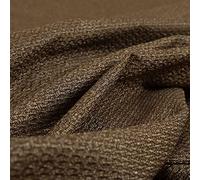 Redbrick Mill Fabrics Modern Quality Textured Plain Hopsack Weave Brown Upholstery Furniture Fabric (10cm x 8cm Sample)