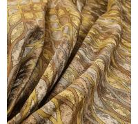 Redbrick Mill Fabrics Modern Two Tone Stripe Pattern Upholstery Curtain Gold Silver Toned Fabric (10cm x 8cm Sample)