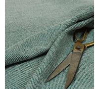 Redbrick Mill Fabrics Pastel Toned Plain Chenille Hard Wearing Furnishing Fabric in Blue Colour (10cm x 8cm Sample)