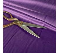 Redbrick Mill Fabrics Plain Durable Brushed Cotton Feel Velvet Upholstery Fabric by The Metre, 135cm Width, Purple (10cm x 8cm Sample)