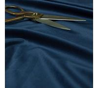 Redbrick Mill Fabrics Plain Durable Brushed Cotton Feel Velvet Upholstery Fabric by the Metre, 135cm Width, Navy Blue (10cm x 8cm Sample)