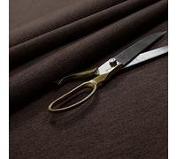 Redbrick Mill Fabrics Quality Soft Highland Wool Effect Brown Colour Plain Chenille Curtain Upholstery Fabric (10cm x 8cm Sample)