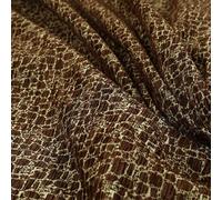 Redbrick Mill Fabrics Quality Weight Brown Colour Chenille Upholstery Furnishing Fabric Stone Pattern, 135cm Width (Per Metre)