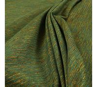 Redbrick Mill Fabrics Semi Plain Stripe Chenille Green Colour Chenille Upholstery (10cm x 8cm Sample)