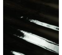 Redbrick Mill Fabrics Smooth Faux Leather Gloss Finish Plain Black Colour Vinyl Upholstery Fabric, 135cm Width (Per Metre)