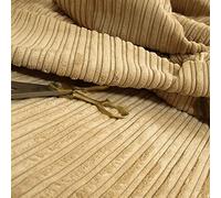 Redbrick Mill Fabrics Soft Jumbo Cord Corduroy Material Textile for Sofas Chairs Home Furnishings Upholstery Projects Flame Treated Fabric by The Metre, Beige (1 Metre)
