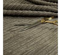 Redbrick Mill Fabrics Soft Jumbo Cord Corduroy Material Textile for Sofas Chairs Home Furnishings Upholstery Projects Flame Treated Fabric by The Metre, Old Grey (1 Metre)