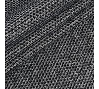 Redbrick Mill Fabrics Soft Plain Chenille Woven Jacquard Quality Textured Upholstery Fabrics in Black Colour (10cm x 8cm Sample)