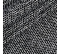 Redbrick Mill Fabrics Soft Plain Chenille Woven Jacquard Quality Textured Upholstery Fabrics in Black Colour (Per Metre)