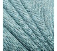 Redbrick Mill Fabrics Soft Plain Chenille Woven Jacquard Quality Textured Upholstery Fabrics in Blue Colour (10cm x 8cm Sample)