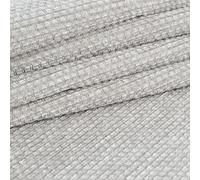 Redbrick Mill Fabrics Soft Plain Chenille Woven Jacquard Quality Textured Upholstery Fabrics in Silver Colour (10cm x 8cm Sample)