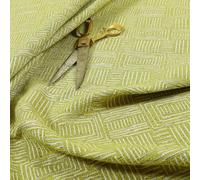 Redbrick Mill Fabrics Soft Quality Modern Gingham Patchwork Pattern Woven Chenille Upholstery Fabric by The Metre in Green White (10cm x 8cm Sample)