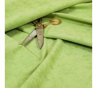 Redbrick Mill Fabrics Soft Quality Modern Lightweight Low Pile Velvet Plain Curtain Upholstery Fabric by The Metre, Lime Green (10cm x 8cm Sample)