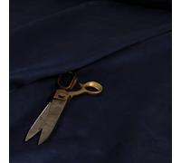 Redbrick Mill Fabrics Soft Suede Fabric by The Metre in Navy Blue Colour for Interior Furnishing Upholstery (10cm x 8cm Sample)