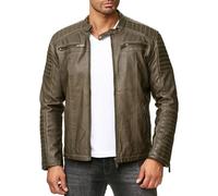 Redbridge Men Biker Jacket Faux Leather Coat Transitional Jacket M6028