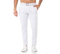 Redbridge Men Chino Pants with Belt Basic Slim Stretch Men's Trousers