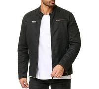 Redbridge Men Jacket Faux Leather Black Biker Jacket Transition Jacket Air