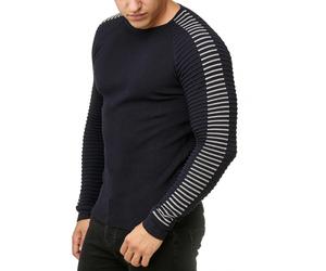 Redbridge Men Knit Pullover Sweater Ribbed Muscle Shirt Body Slim Fit