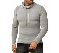 Redbridge Men Knit Sweater Pullover Knit Sweatshirt Turtleneck