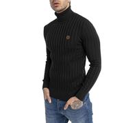 Redbridge Men Knit Sweater Pullover Roll Neck Sweatshirt