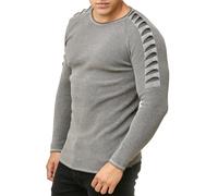 Redbridge Men Knit Sweater Pullover Sweatshirt Slim-Fit Clubwear