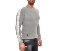 Redbridge Men Knit Sweater Pullover Sweatshirt Slim-Fit Ornaments