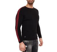 Redbridge Men Knit Sweater Pullover Sweatshirt Slim-Fit Ornaments