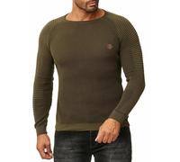 Redbridge Men Knit Sweater Pullover Sweatshirt Slim-Fit Ribbed Arms