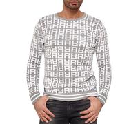 Redbridge Men Knit Sweater Sweatshirt Allover R Logo M3096