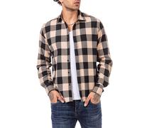Redbridge Men Shirt Casual Plaid Modern Fit Long Sleeve Checkered