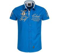 Redbridge Men Shirt Casual Regular Fit Short Sleeve Embroidered Basic Golf Club