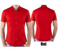 Redbridge Men Shirt Casual Shirt Slim-Fit Short Sleeve Shirt Fitted R-2156