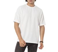 Redbridge Men's Short Sleeve Basic T-Shirt with Rolled-Up Sleeves Mottled M1363