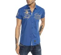 Redbridge Shirt Short Sleeve Casual Shirt Cotton Bestictkt Breathable, blue, M