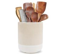 RedCall Kitchen Utensils Holder Large,Ceramic Utensil Organizer for Countertop,Morden Utensil Crock for Spoon Spatula,Home Kitchen Decor