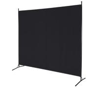 REDCAMP 1-Panel Freestanding Room Divider, 6 FT Tall Portable Privacy Screen, 175 * 51.5 * 180cm Folding Partition for Bedroom Dining Room Office, Black