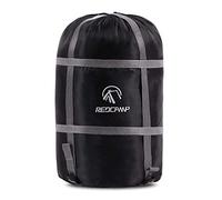REDCAMP 15/25/35L Nylon Compression Stuff Sack for Sleeping Bag, Lightweight Compact Compression Bag for Camping Outdoor Hiking Backpacking Travelling, Black (Black XXL-heavy duty)