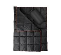 REDCAMP Alternative Down Camping Blanket, Waterproof and Warm Outdoor Travel Quilt for Camping, Hiking and Backpacking, 79"x59", Black