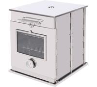 REDCAMP foldable camping oven with 3-tier grill, stainless steel oven for propane oven baking, grilling, outdoor cooking