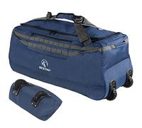 REDCAMP Foldable Travel Bag with Wheels, Large Travel Bag, 85 L/120 L/140 L, 140L Navy, 140l, Travel