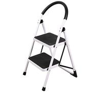REDCAMP Folding 2 Step Ladder with Handrails,Heavy Duty Kitchen Steps Stool for with Anti-Slip Feet & Sturdy Frame,Ideal for Adults Elderly Home Office,Holds 330 lbs