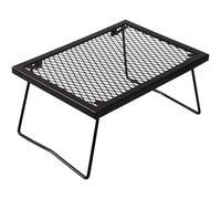 REDCAMP Folding Campfire Grill Grate, 43x31cm Portable Heavy Duty Steel Mesh Grill, Camping BBQ Grate for Outdoor Cooking Over Fire Picnic Backpacking